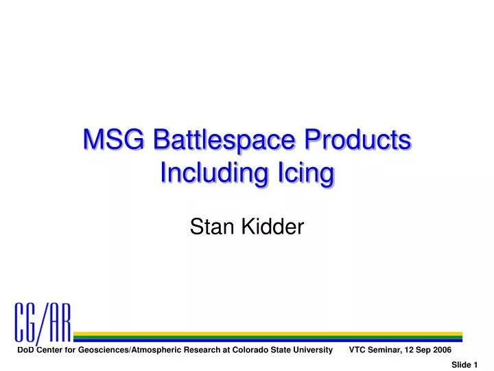 msg battlespace products including icing
