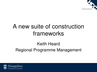 A new suite of construction frameworks