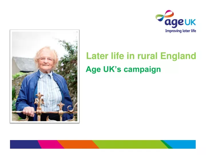 later life in rural england