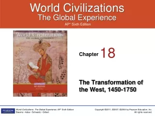 The Transformation of the West, 1450-1750