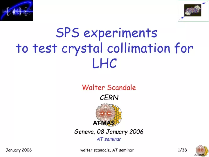 sps experiments to test crystal collimation for lhc