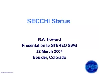 SECCHI Status