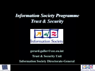 Information Society Programme Trust &amp; Security