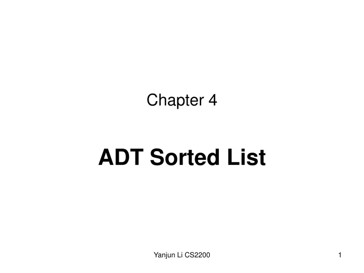 adt sorted list