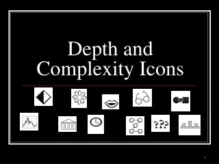 Depth and Complexity Icons