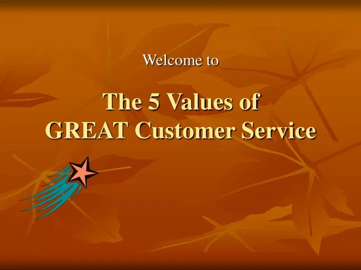 the 5 values of great customer service
