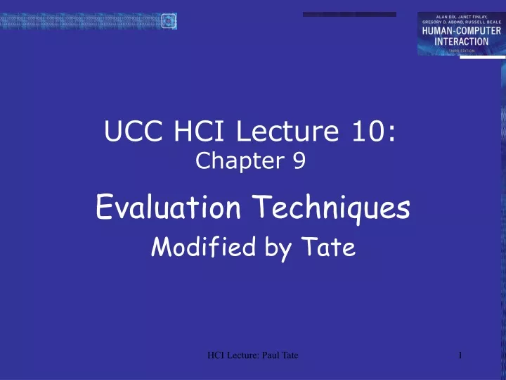 ucc hci lecture 10 chapter 9