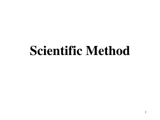 Scientific Method