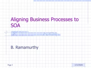 Aligning Business Processes to SOA
