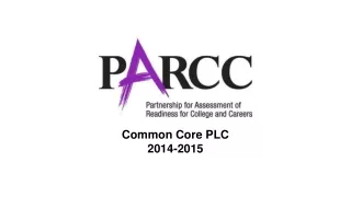 Common Core PLC 2014-2015