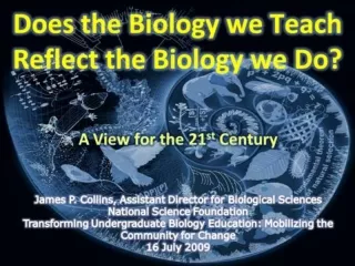 Board on Life Sciences A New Biology for the 21 st  Century