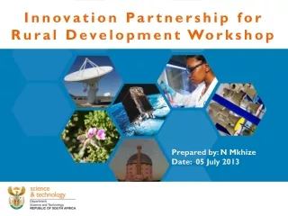 Innovation Partnership for Rural Development Workshop