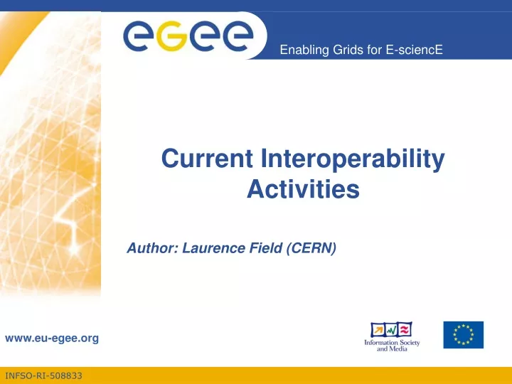 current interoperability activities