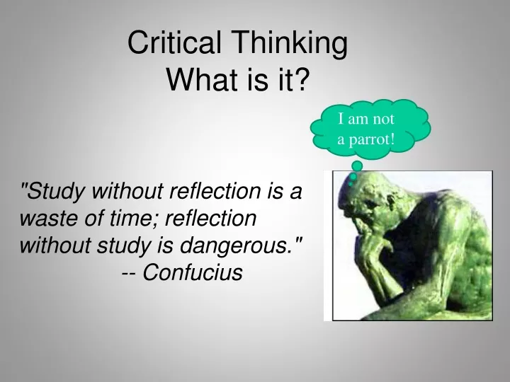 critical thinking what is it