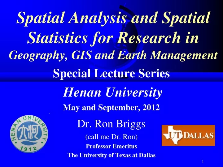 spatial analysis and spatial statistics for research in geography gis and earth management