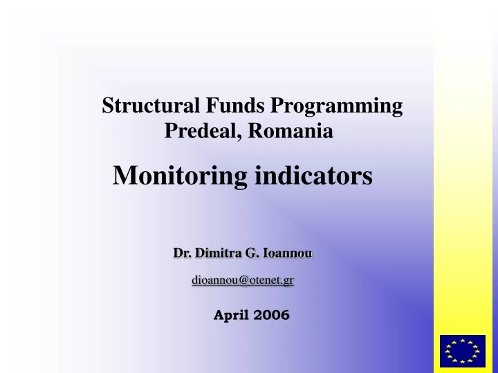 structural funds programming predeal romania