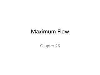 Maximum Flow