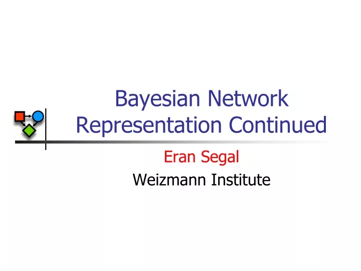 bayesian network representation continued