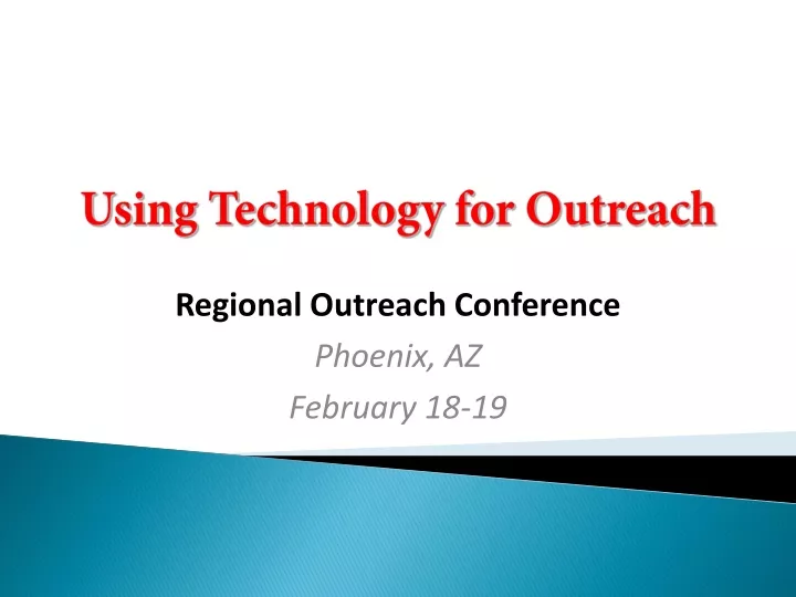 using technology for outreach