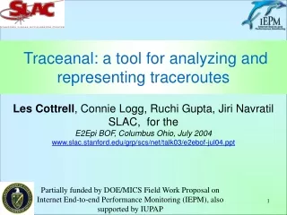 Traceanal: a tool for analyzing and representing traceroutes