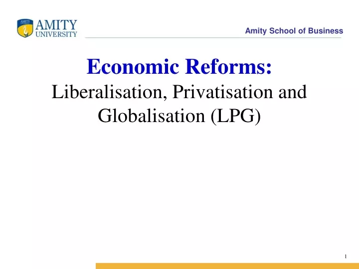 economic reforms liberalisation privatisation and globalisation lpg