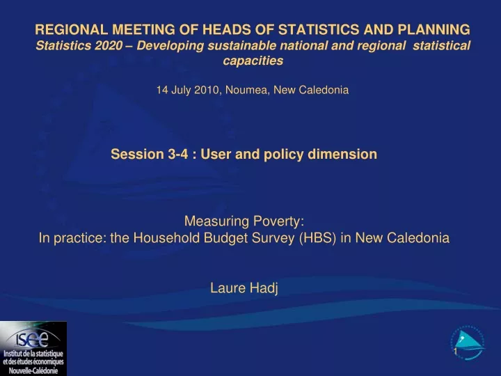 regional meeting of heads of statistics