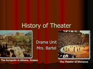 History of Theater