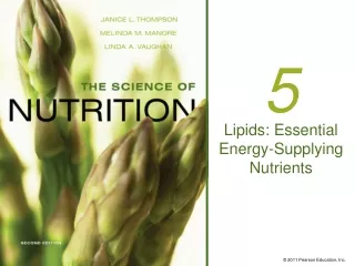 Lipids: Essential Energy-Supplying Nutrients