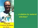 Evolution by Natural Selection: A Summary of Darwin's Evidence and Main Ideas - slide 1