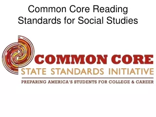 Common Core Reading Standards for Social Studies