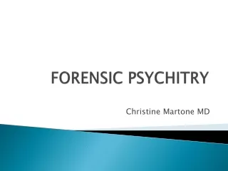 FORENSIC PSYCHITRY