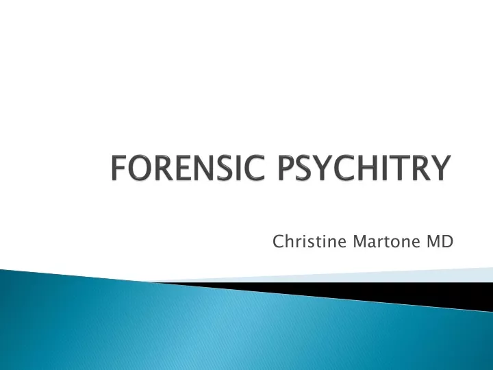 forensic psychitry