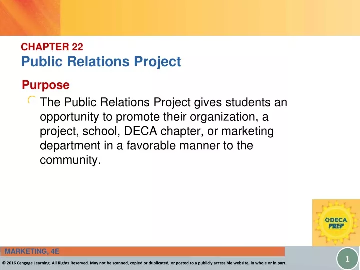 chapter 22 public relations project