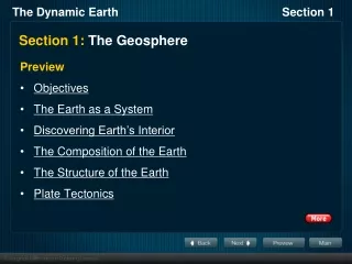 Section 1:  The Geosphere