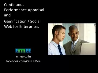 Continuous Performance Appraisal and  Gamification / Social Web for Enterprises