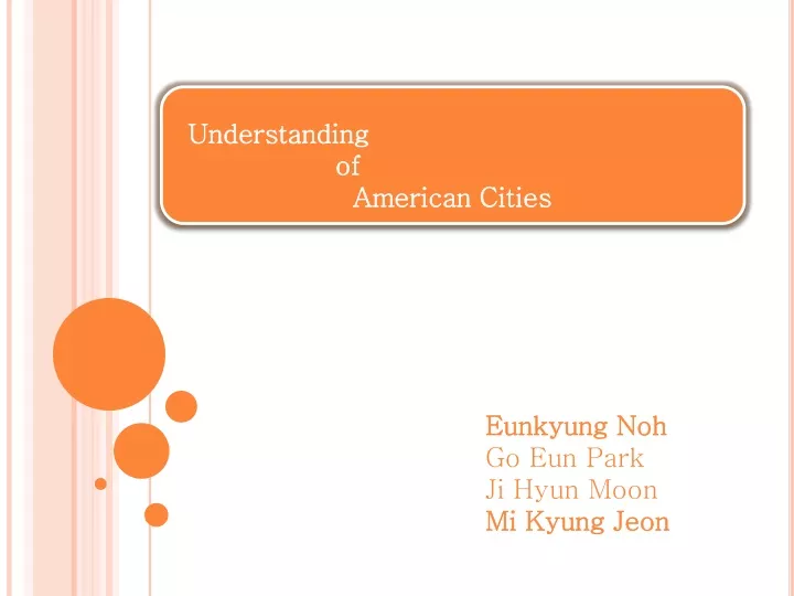 understanding of american cities