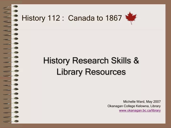 history 112 canada to 1867