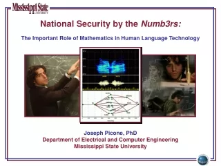 National Security by the  Numb3rs: