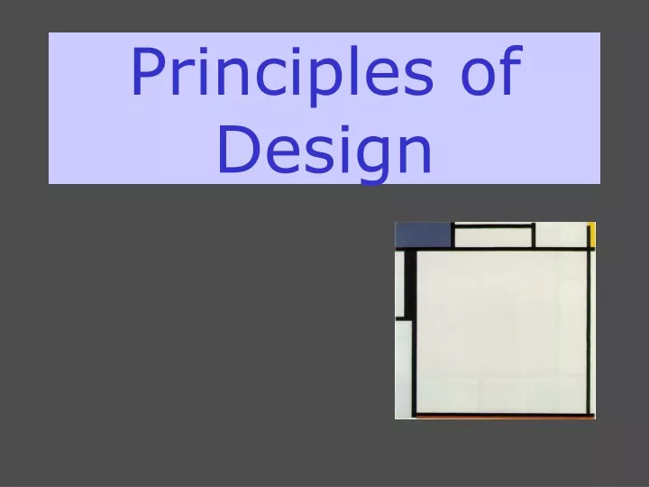 principles of design