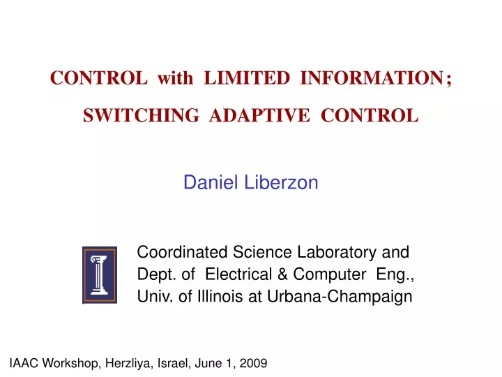 control with limited information switching