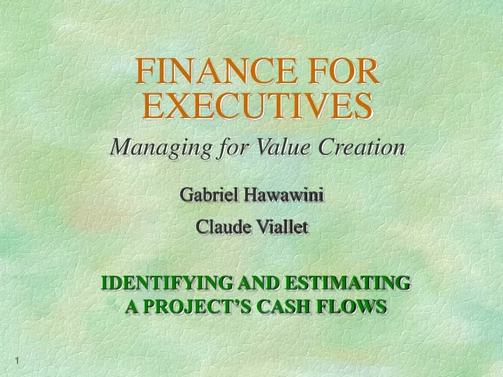 finance for executives managing for value creation