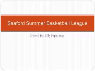 Seaford Summer Basketball League