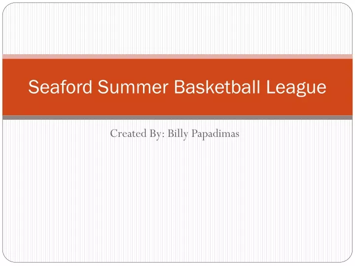 seaford summer basketball league