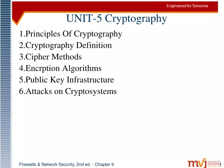 unit 5 cryptography