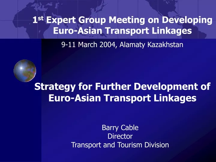 barry cable director transport and tourism division