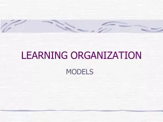 LEARNING ORGANIZATION