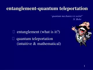 entanglement-quantum teleportation