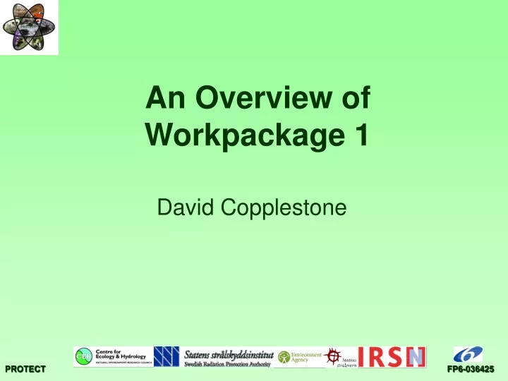 an overview of workpackage 1
