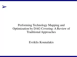 Performing Technology Mapping and