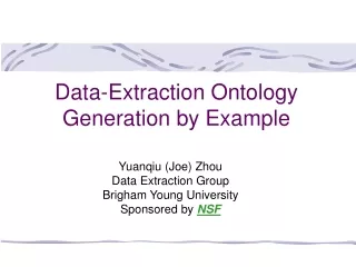 Data-Extraction Ontology Generation by Example